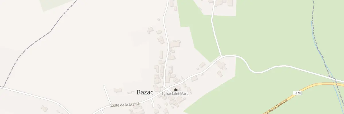 Plan du 6 Rte du Château d’Eau à Bazac