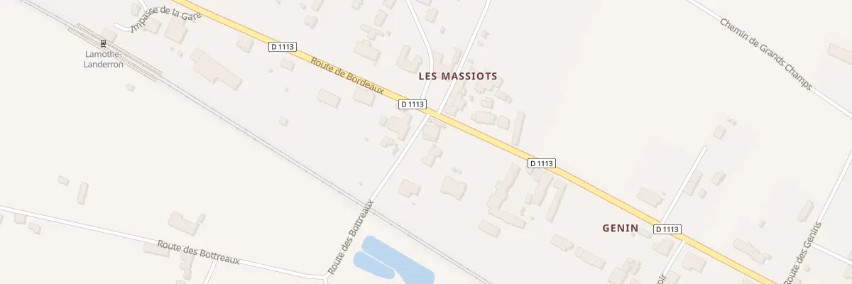 Plan du 11 Les Massiots à Lamothe-Landerron