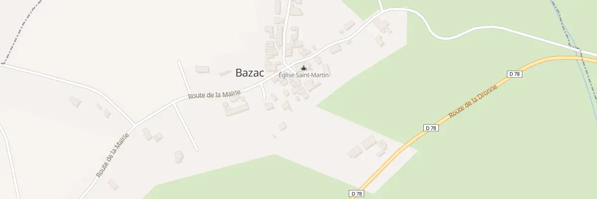 Plan du 5007 Le Bourg à Bazac