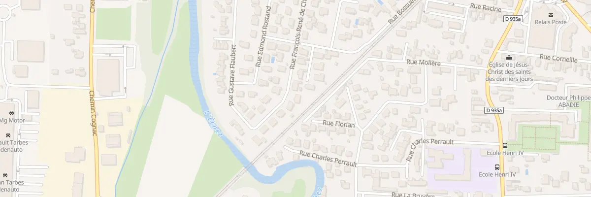 Plan du 17 Rue Francois de Chateaubriand à Tarbes