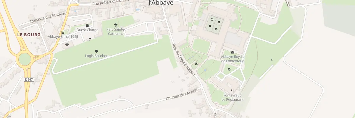 Plan du 32 Rue du Logis Bourbon à Fontevraud-l’Abbaye
