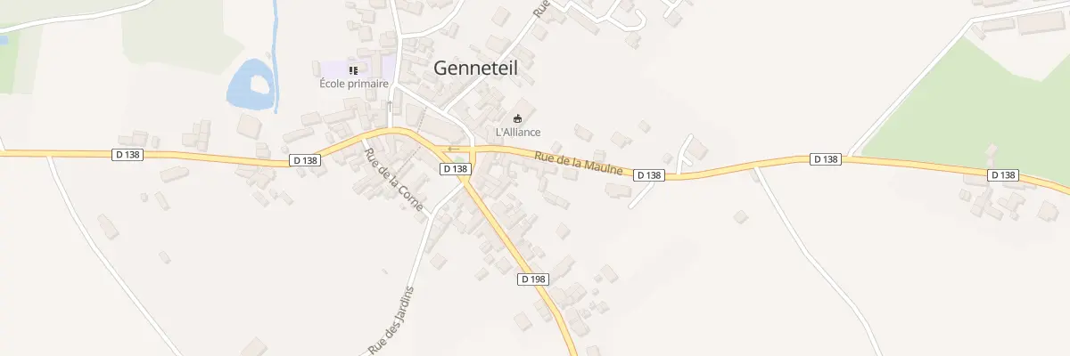 Plan du 3 Rte des Glainieres (Genneteil) à Noyant-Villages