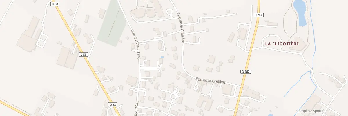 Plan du 13 Rue de la Grellière à Vernantes
