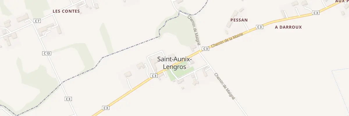 Plan du 831 Chem de la Mairie à Saint-Aunix-Lengros