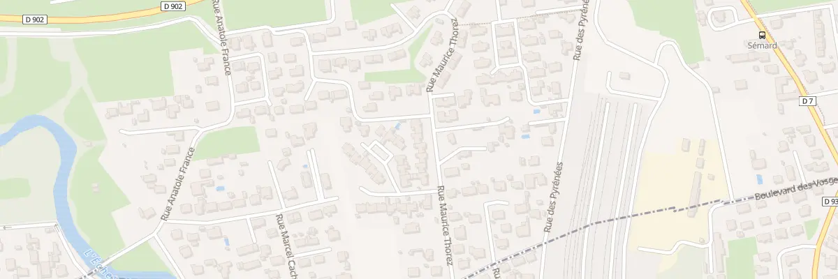 Plan du 13 Rue Maurice Thorez à Bordères-sur-l’Échez