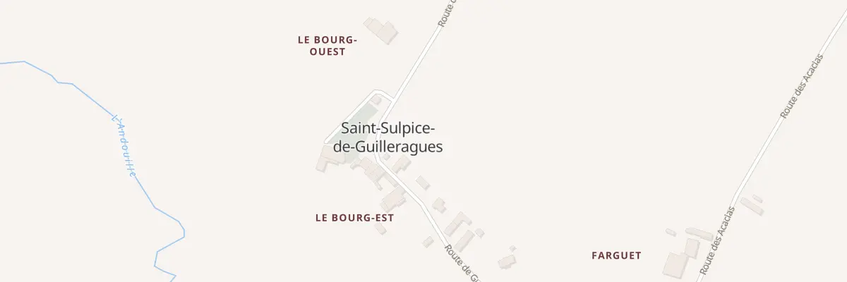 Plan du 8 Le Bourg Est à Saint-Sulpice-de-Guilleragues
