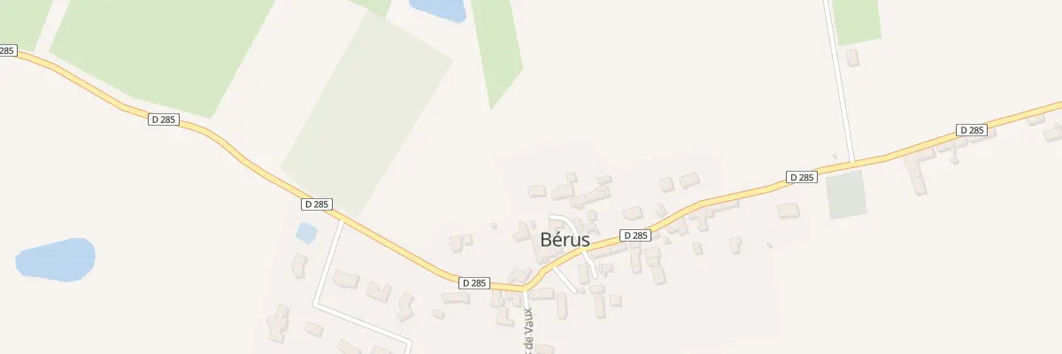 Plan du 18 La Fontaine de Bérus à Bérus