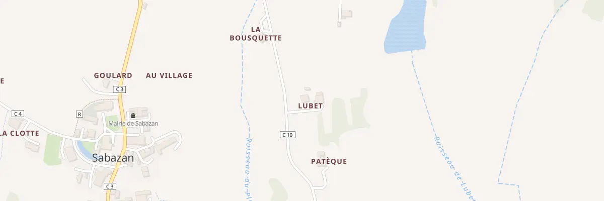 Plan du 5035 A Lubet à Sabazan