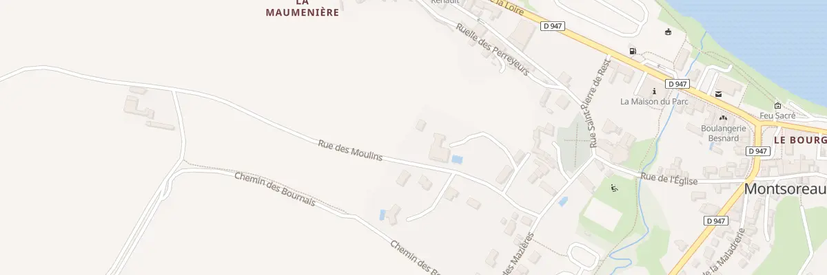 Plan du 6 Rue des Moulins à Montsoreau