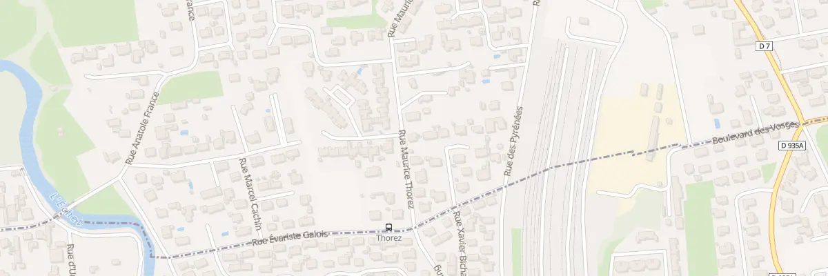 Plan du 8 Rue Maurice Thorez à Bordères-sur-l’Échez