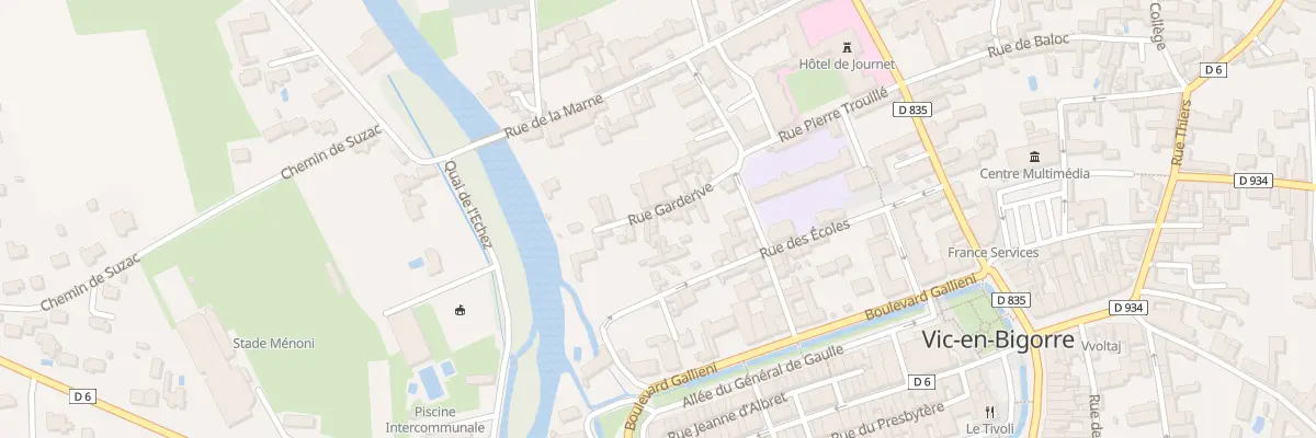 Plan du 15 Rue Garderives à Vic-en-Bigorre