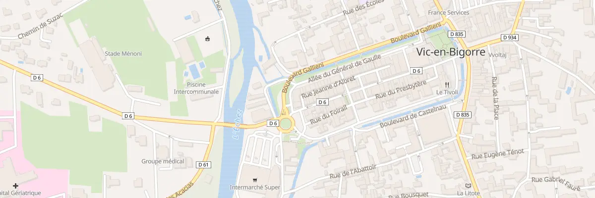 Plan du 38 Rue Jeanne d’Albret à Vic-en-Bigorre