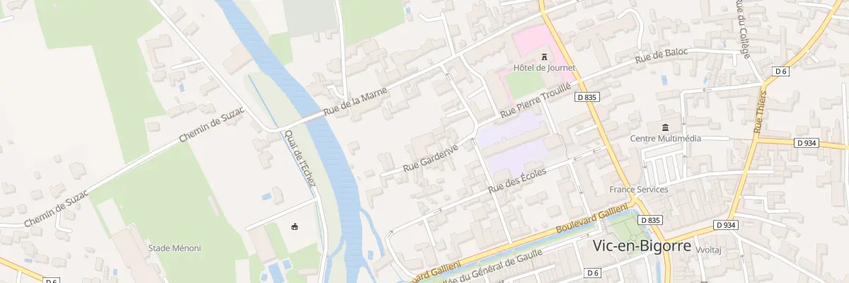 Plan du 12 Rue Garderives à Vic-en-Bigorre