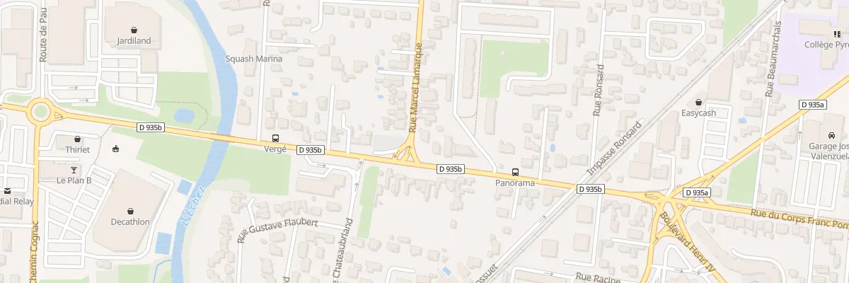 Plan du 2 Rue Marcel Lamarque à Tarbes