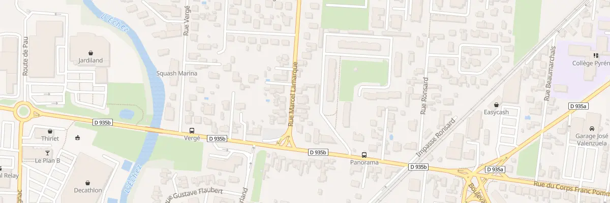 Plan du 8 Rue Marcel Lamarque à Tarbes