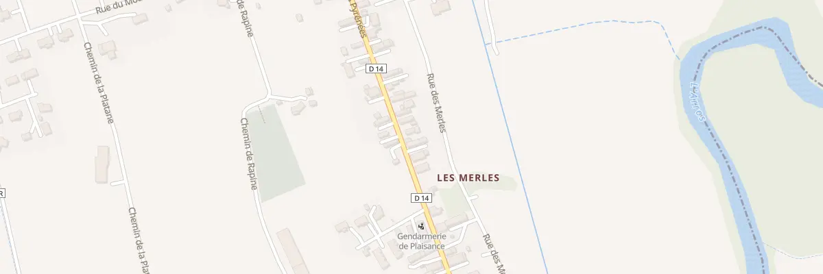 Plan du 89 Rue des Pyrénées à Plaisance