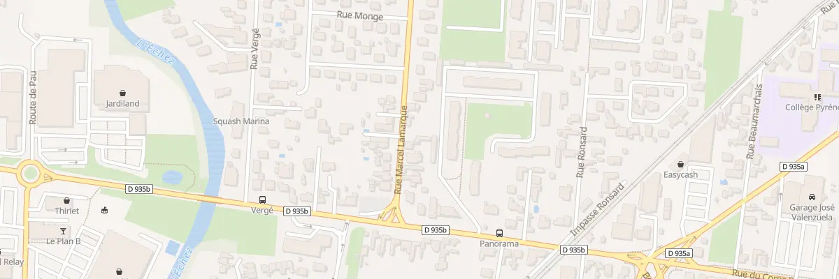 Plan du 12 Rue Marcel Lamarque à Tarbes
