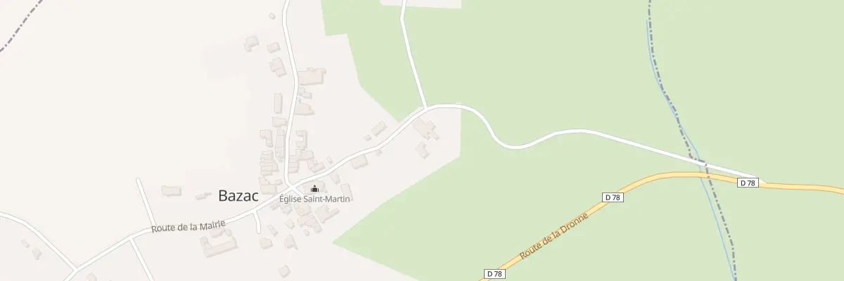 Plan du 6 Rte de l’Église à Bazac