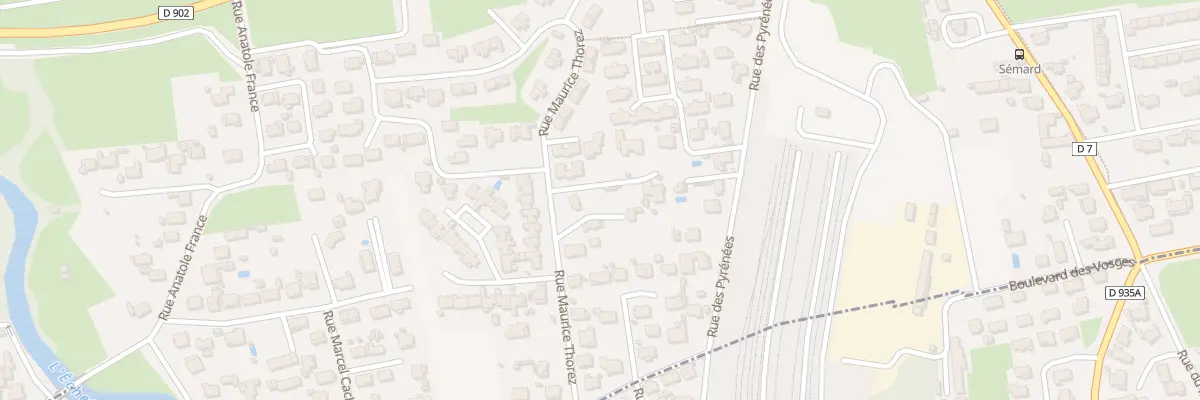Plan du 12 Rue Maurice Thorez à Bordères-sur-l’Échez