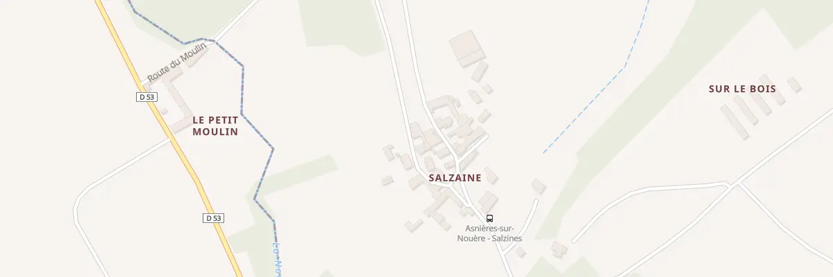 Plan du 5072 Salzine à Asnières-sur-Nouère