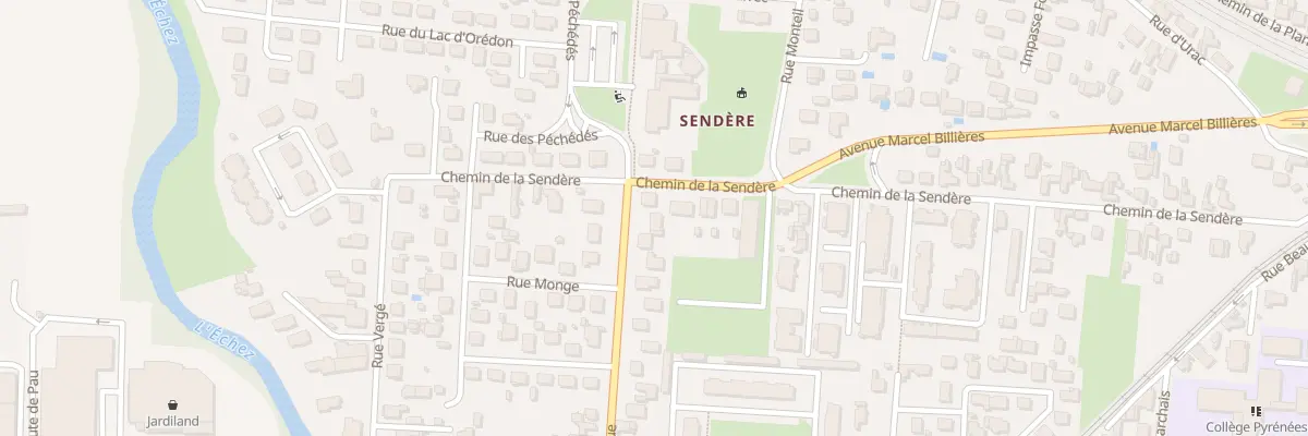 Plan du 36 Rue Marcel Lamarque à Tarbes