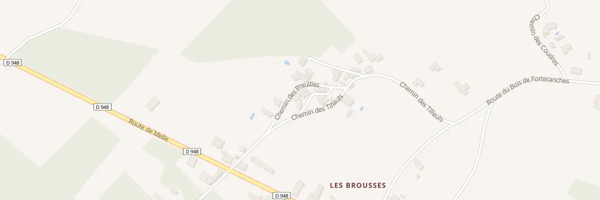 Plan du 1 Pas des Preuilles à Mairé-Levescault