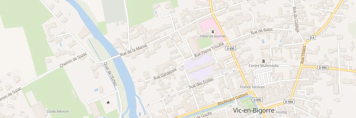 Plan du 2 Rue Garderives à Vic-en-Bigorre