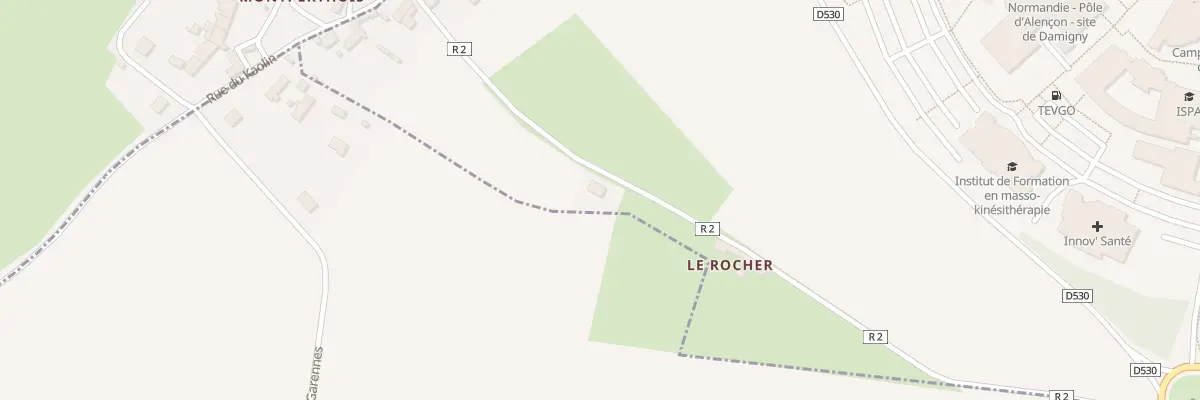 Plan du 3 Montperthuis à Damigny