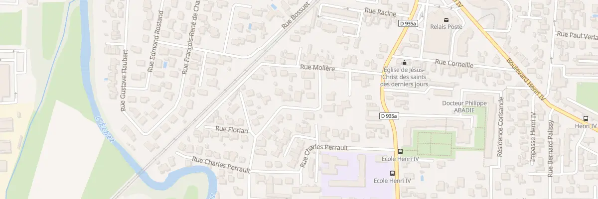 Plan du 8 Rue Fr de la Rochefoucauld à Tarbes