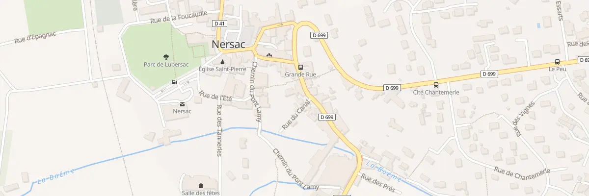 Plan du 6 Rue du Canal à Nersac
