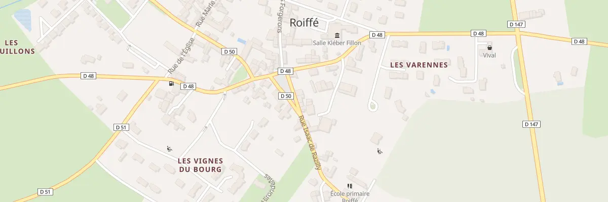 Plan du 3 Rue Isaac de Razilly à Roiffé
