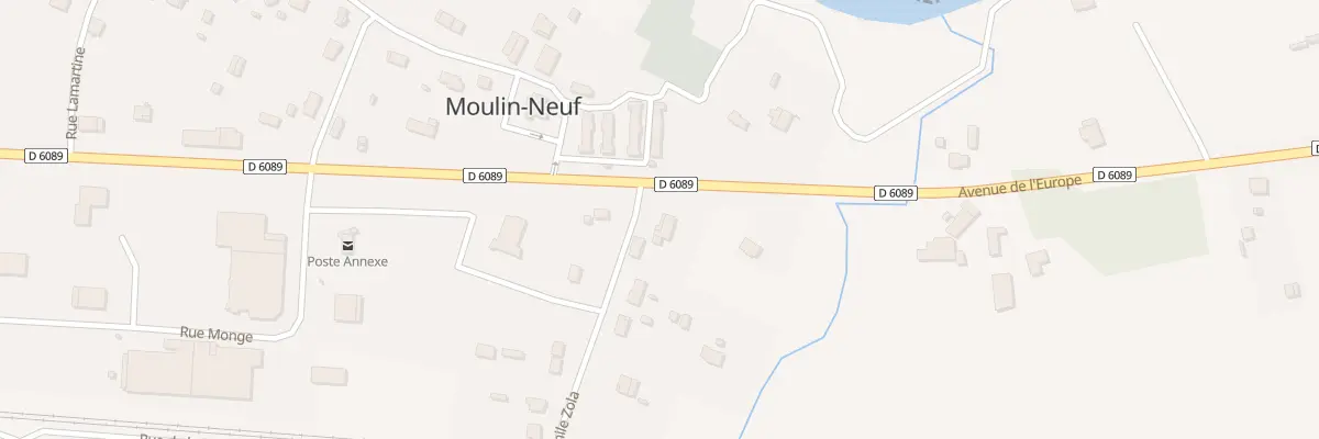 Plan du 1 Rue Emile Zola à Moulin-Neuf