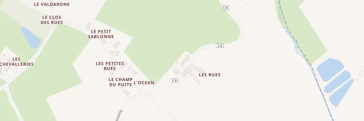Plan du 5107 Les Rues à Cures