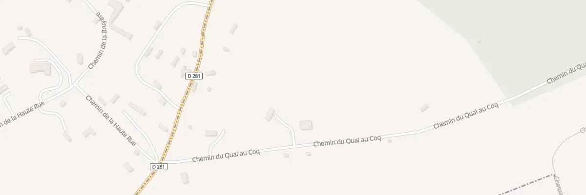 Plan du 2066 Che du Quai au Coq à Glanville