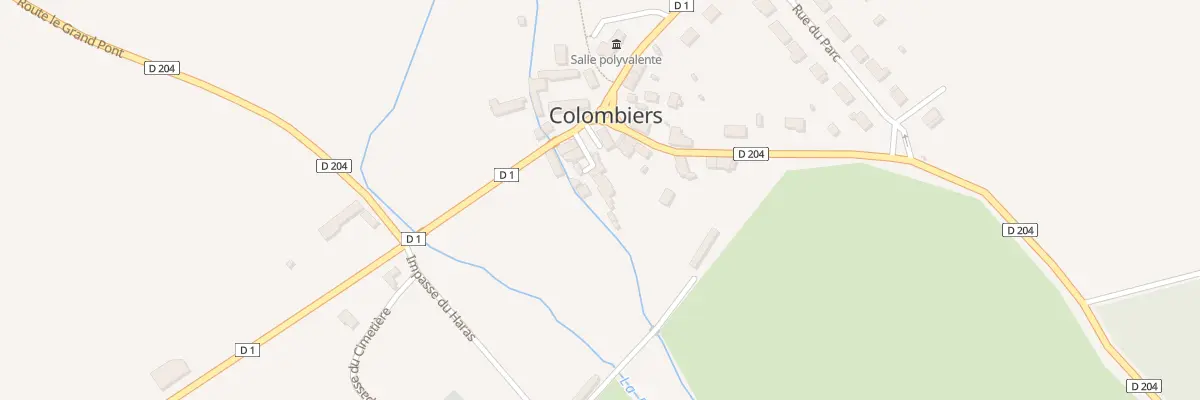 Plan du 8 Le Bourg à Colombiers
