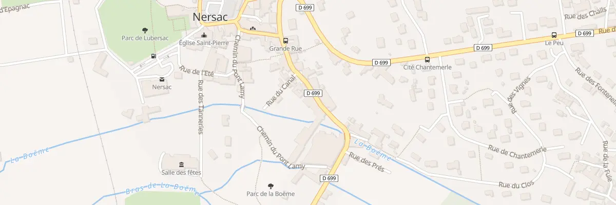 Plan du 28 Rue Grande Rue à Nersac