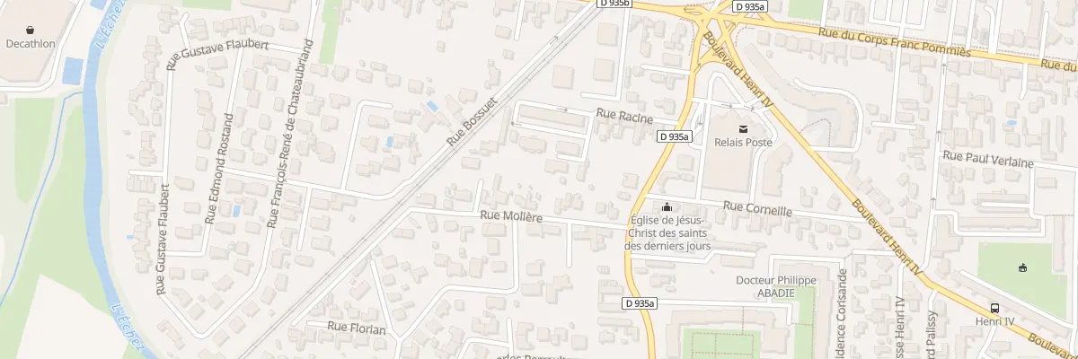 Plan du 12 Rue Molière à Tarbes