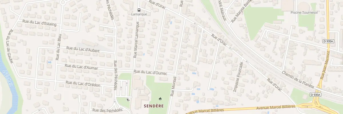 Plan du 12 Rue Monteil à Tarbes