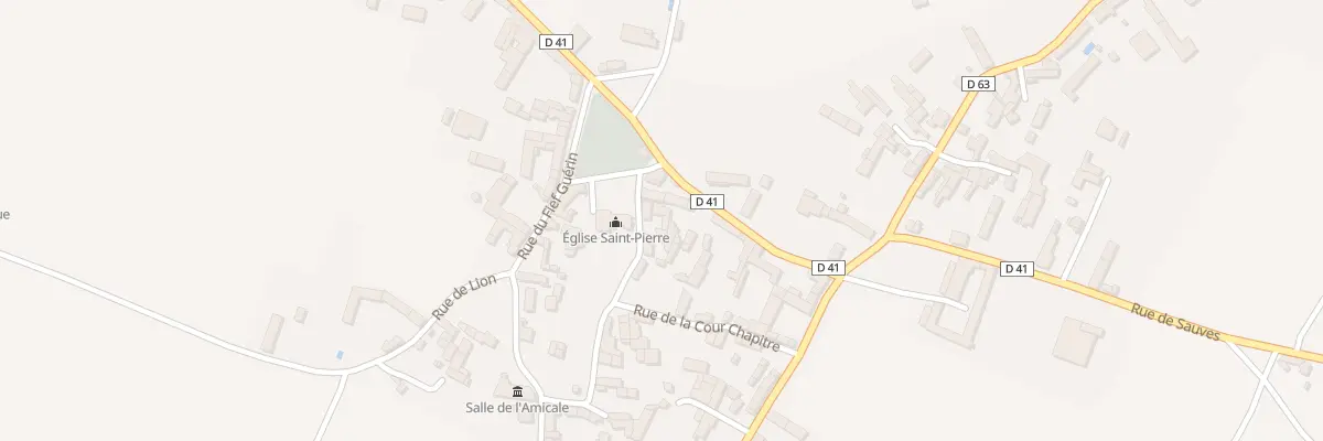 Plan du 3 Rue de l’Eglise (Frontenay) à Saint-Jean-de-Sauves