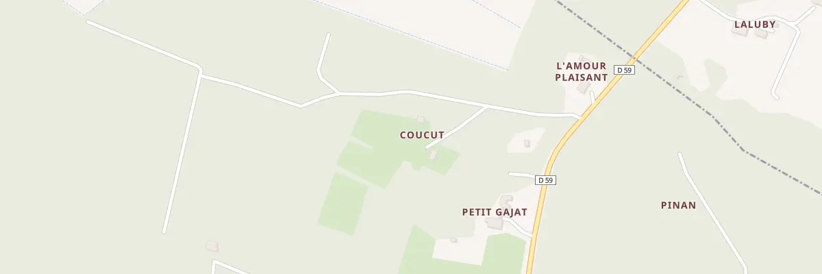Plan du 8 Routge à Baudignan