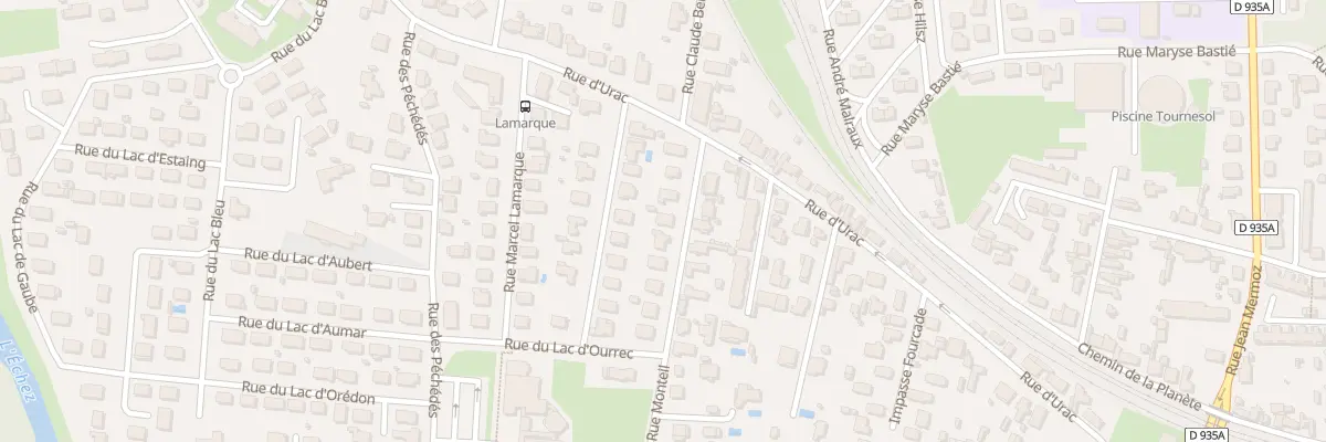 Plan du 6 Rue Monteil à Tarbes