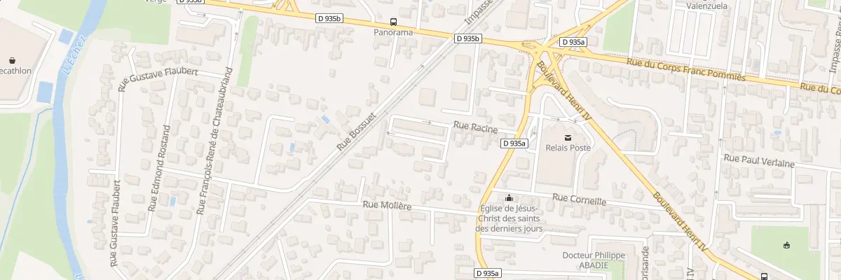 Plan du 9 Rue Racine à Tarbes