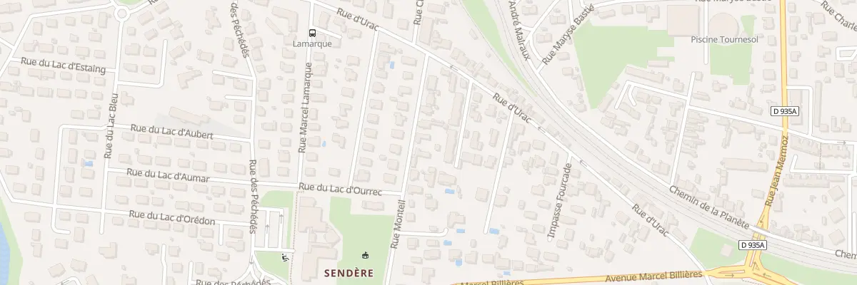 Plan du 9 Rue Monteil à Tarbes