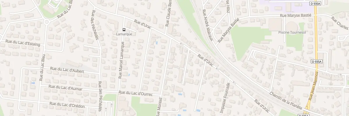 Plan du 3 Rue Monteil à Tarbes