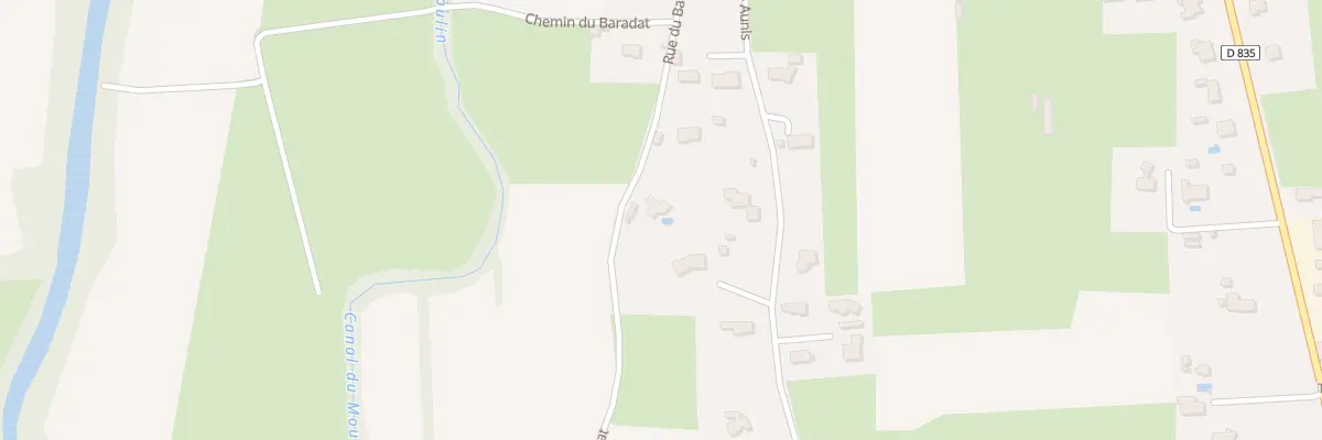 Plan du 1172 Rue du Baradat à Vic-en-Bigorre