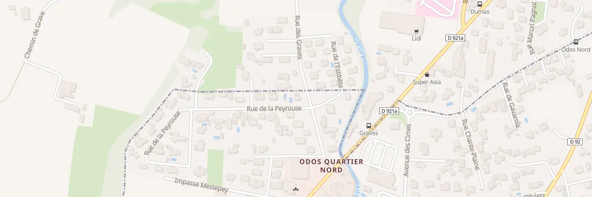 Plan du 13 Rue des Graves à Odos