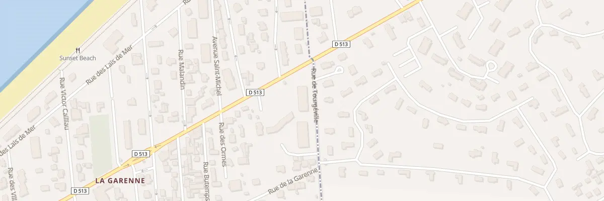 Plan du 1 Rue de Tourgéville à Benerville-sur-Mer