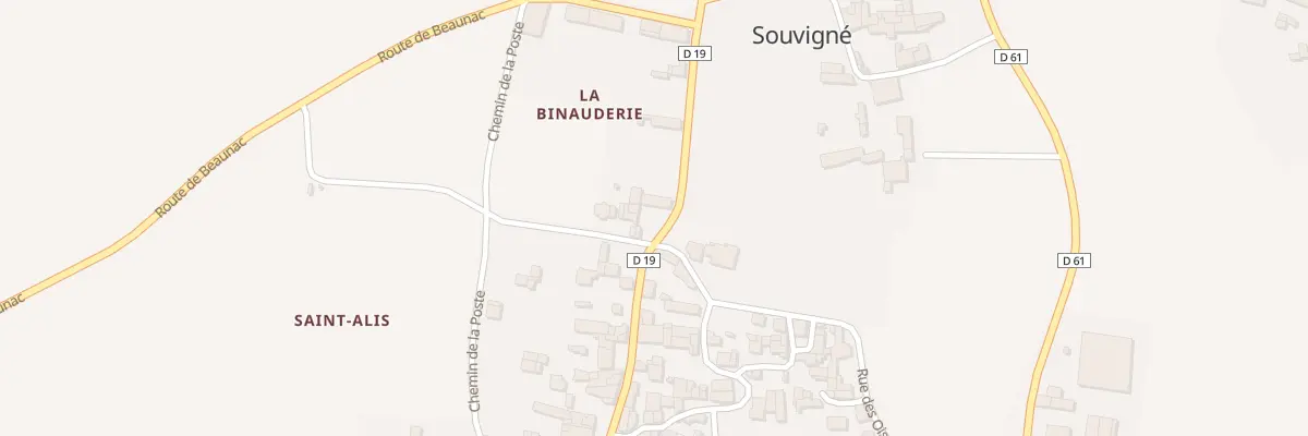 Plan du 2 Rue des Fleurelles à Souvigné