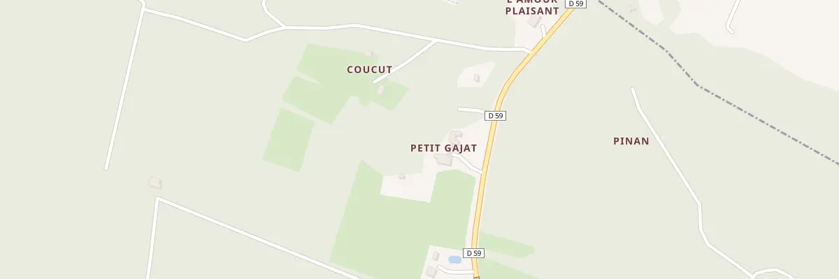 Plan du 21 Rte d’Arx à Baudignan