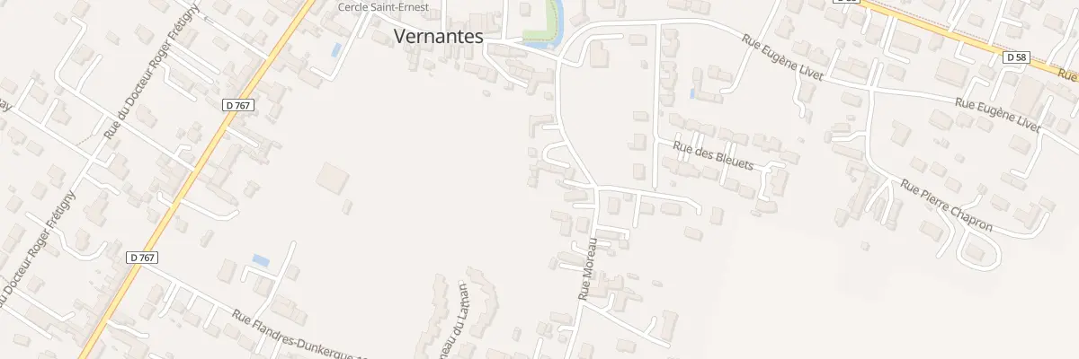 Plan du 8 Rue Moreau à Vernantes